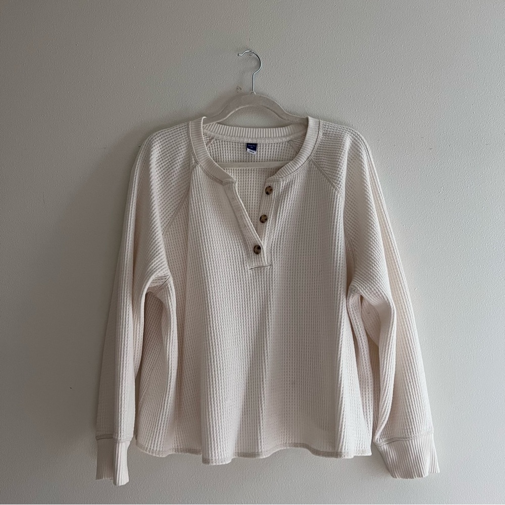 Old navy waffle plush tee